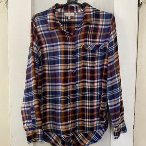 Lucky Brand Flannel Button down- size Medium